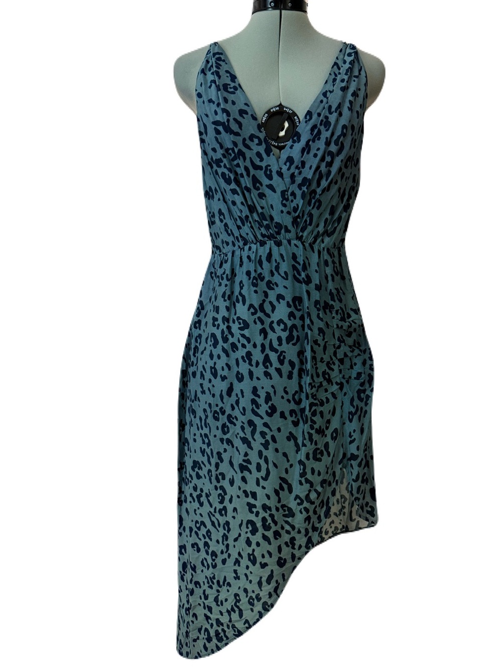 ViX Paula Hermanny Leopard Bodysuit Dress Romper L
